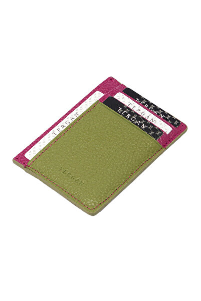Tergan AÇIK YEŞİL-FLOATER FUJYA-FLOATER Deri Unisex Kredi Kartlık - S1KK00001676-V5G