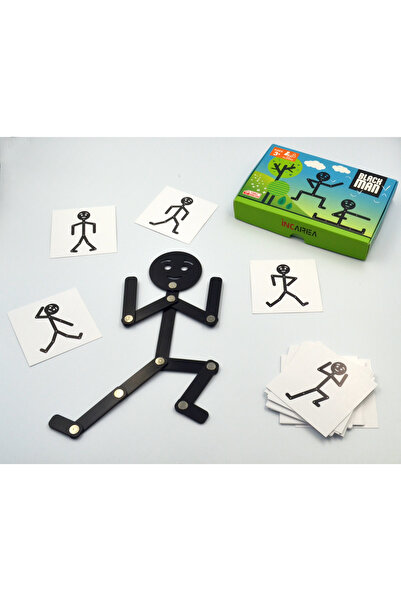 İNCAREA Black Man / Bionic Man Çöp adam Eğitici Aktivite Oyuncağı