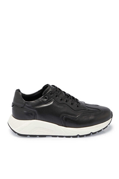 Tergan Siyah Hakiki Deri Erkek Sneaker - E24S1AY56975-A43