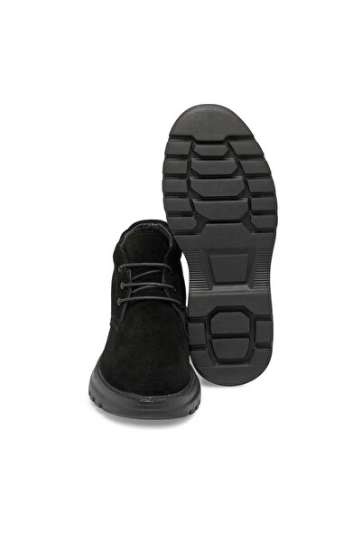 Tergan Siyah Hakiki Süet Deri Erkek Casual Bot - E24K1BT56929-A01