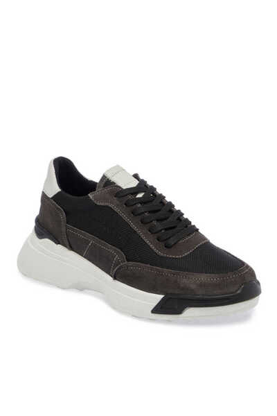 Tergan Gri Hakiki Süet Deri Kadın Sneaker - K24I1AY67370-H72