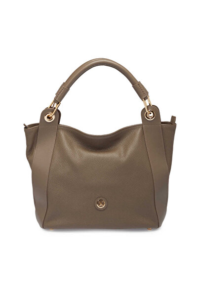 Tergan Bej Deri Kadın El Çantası - S25Y1BC77736-D5M