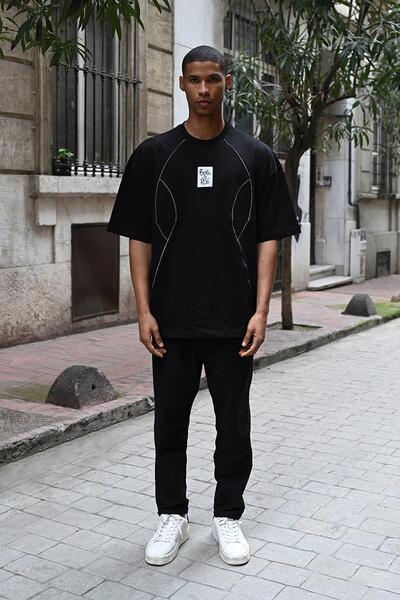 Rocqerx Μπλουζάκι R-5792 Model Single Jersey - Λεπτομέρεια σωλήνων