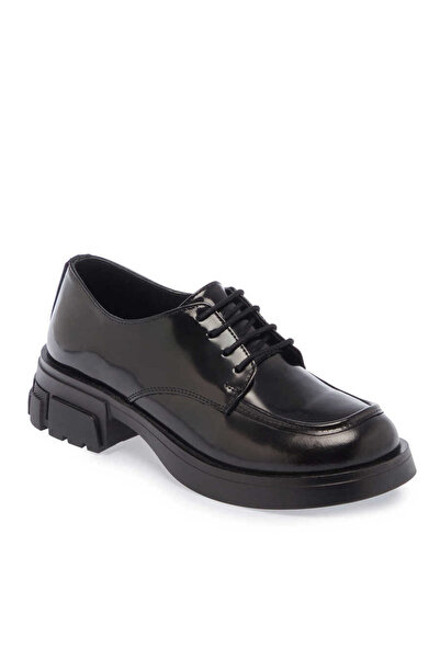 Tergan Siyah Hakiki Rugan Deri Kadın Casual Ayakkabı - K24S1AY67636-A07