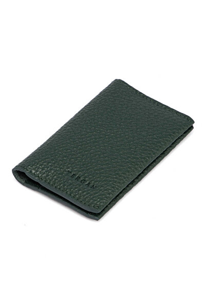Tergan Green Genuine Leather Unisex Credit Card Holder - S1Kk00000266-I5T