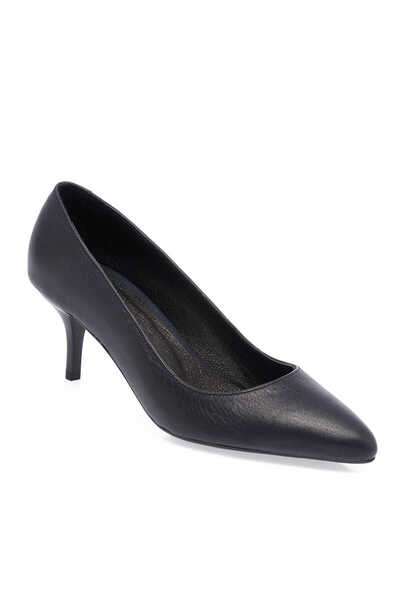 Tergan Lacivert Hakiki Deri Kadın Stiletto - K24S1AY67736-A31