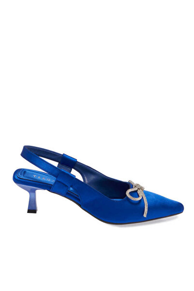 Tergan Mavi Tekstil Kadın Stiletto - K24I1AY67330-M11