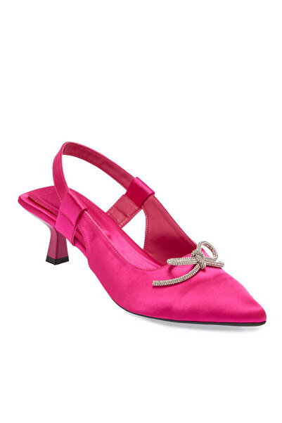 Tergan Pembe Tekstil Kadın Stiletto - K24I1AY67330-T4W