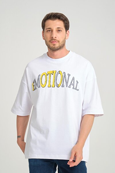 Rocqerx R-5786 Oversize Emotional Вишитий Супрем Футболка