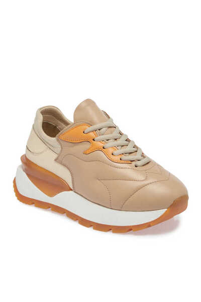 Tergan Nude Hakiki Deri Kadın Sneaker - K24I1AY67389-K65