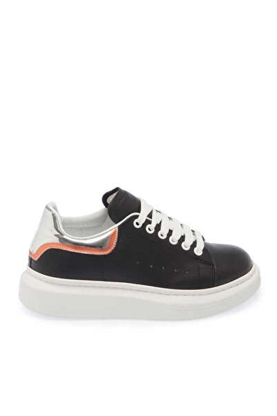 Tergan Siyah Hakiki Deri Kadın Sneaker - K24I1AY67484-O6H