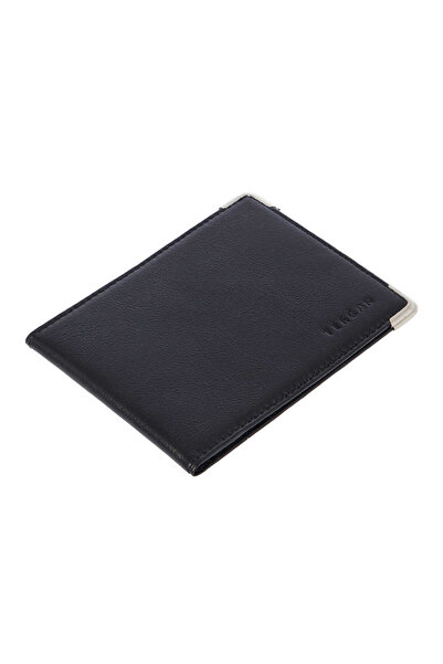 Tergan Black Genuine Leather Unisex Id Case - S1Ki00001446-B06