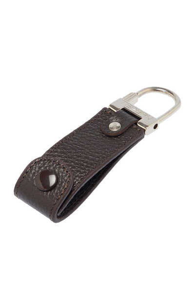 Tergan Kahve Hakiki Deri Unisex Anahtarlık - S1AN00000267-A42