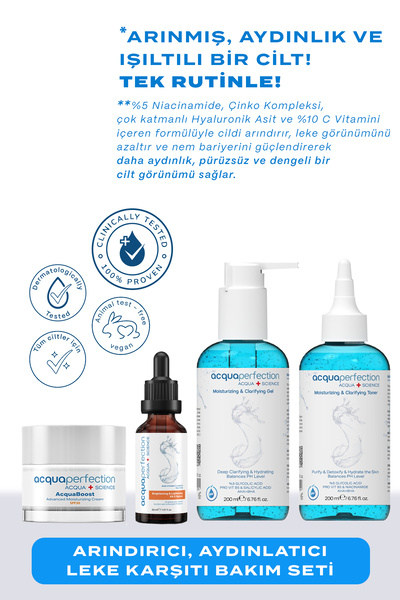 Acqua Perfection Aydınlatıcı Leke Karşıtı, Nemlendirici ve Arındırıcı Uva-Uvb...