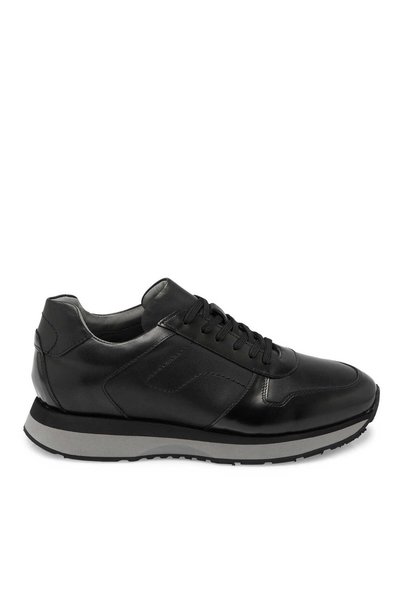 Tergan Siyah Hakiki Deri Erkek Sneaker - E24S1AY57042-K4J