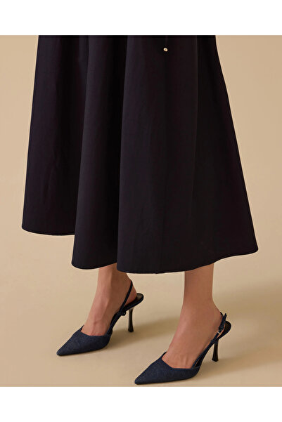 SCL Gather Detailed Midi Skirt
