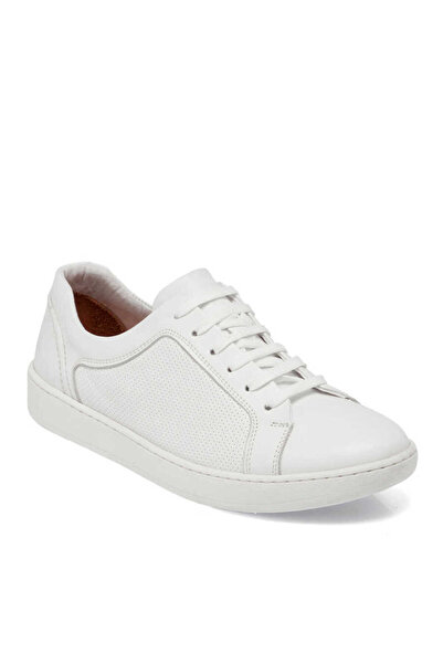 Tergan Beyaz Hakiki Nubuk Deri Erkek Sneaker - E24I1AY56825-A26