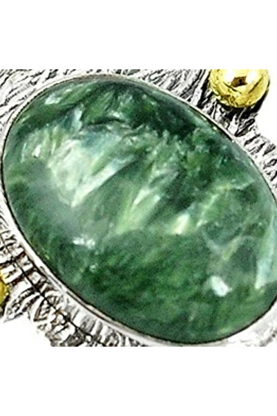 FashionBijoux 925 silver jewelry pendant with seraphinite