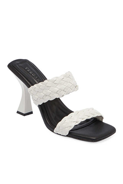 Tergan Beyaz Vegan Kadın Terlik - K24Y1TR67428-Q3Y