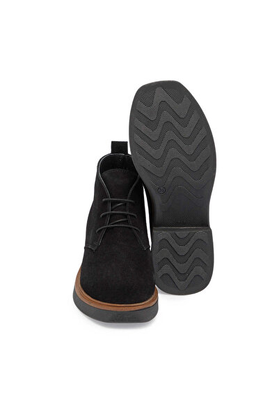 Tergan Siyah Hakiki Süet Deri Kadın Casual Bot - K24K1BT67624-A01
