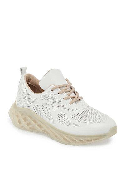 Tergan Beyaz Hakiki Deri Kadın Sneaker - K24I1AY67343-A26
