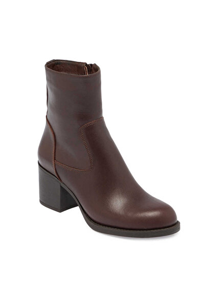 Tergan Kahve Hakiki Deri Kadın Klasik Bot - K24K1BT67528-A24