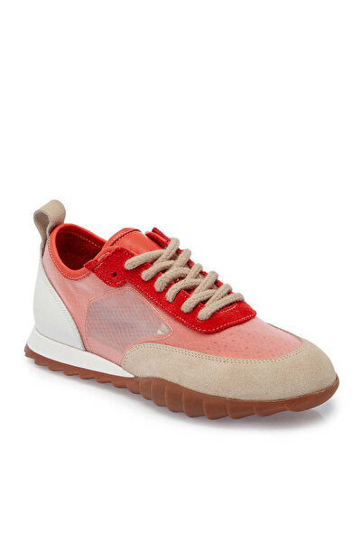 Tergan Pembe Hakiki Süet Deri Kadın Sneaker - K25I1AY68117-U8P