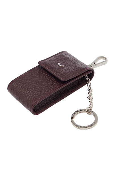 Tergan Bordo Hakiki Deri Unisex Anahtarlık - S1AN00000095-M71