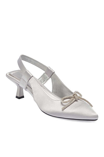 Tergan Gri Tekstil Kadın Stiletto - K24I1AY67330-A14