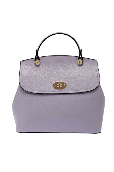 Tergan Lila Hakiki Deri Kadın El Çantası - S25Y1BC79121-P5M