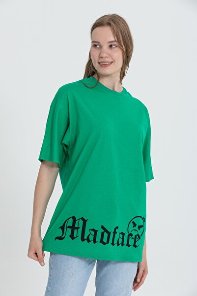 Rocqerx R-5722 Велосипедний комір з принтом собаки Oversize T-shirt