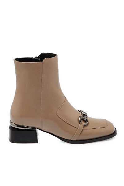 Tergan Vizon Hakiki Rugan Deri Kadın Klasik Bot - K24K1BT67708-A81