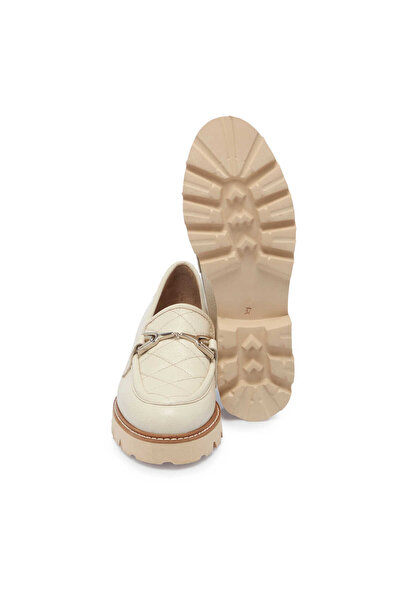 Tergan Bej Hakiki Deri Kadın Makosen - K25I1AY68100-B19