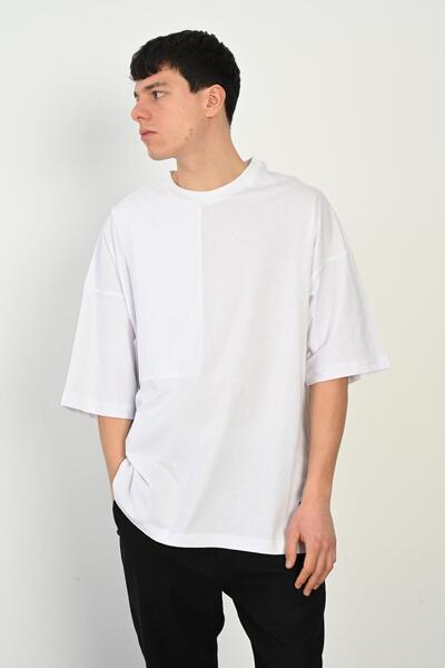 Rocqerx R-5765 Αλεξίπτωτο Garni Λεπτομερές μπλουζάκι μονό ζέρσεϊ