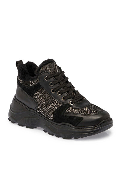 Tergan Siyah Hakiki Deri Kadın Sneaker - K24S1AY67538-A23