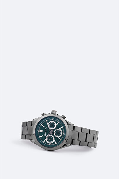 Avva Men's Black Gift Boxed Metal Band Wrist Watch B009035