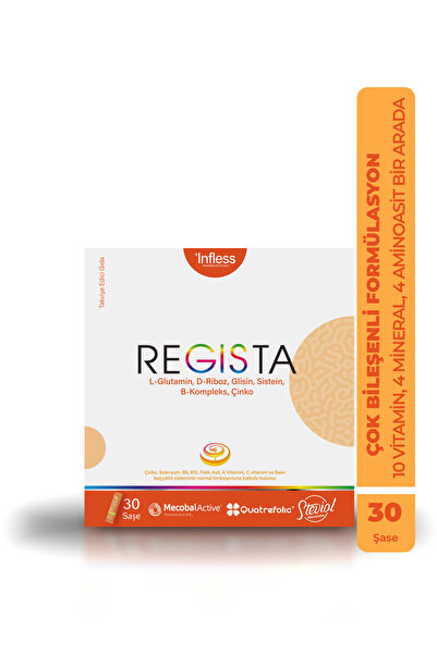 Infless Regista, Glutamin, Sistein, Glisin, D-Riboz ve Multivitamin içeren Saşe