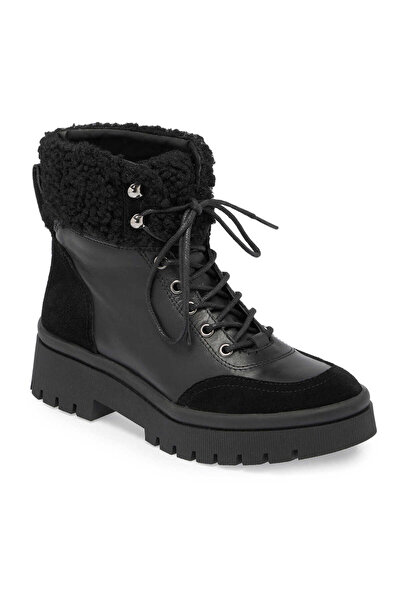 Tergan Siyah Hakiki Deri Kadın Bot - K23K1BT66941-A23