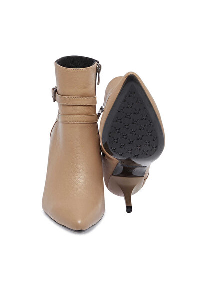 Tergan Vizon Hakiki Deri Kadın Bot - K23K1BT66937-A44