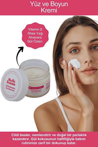 Belle Femme Gül Özlü Yüz Ve Boyun Kremi Nemdirici Ve Besleyici
