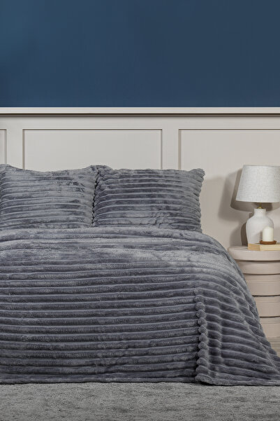 Elart Mateo Blanket Set Single Wellsoft 2 Pieces (180X240 cm) Anthracite