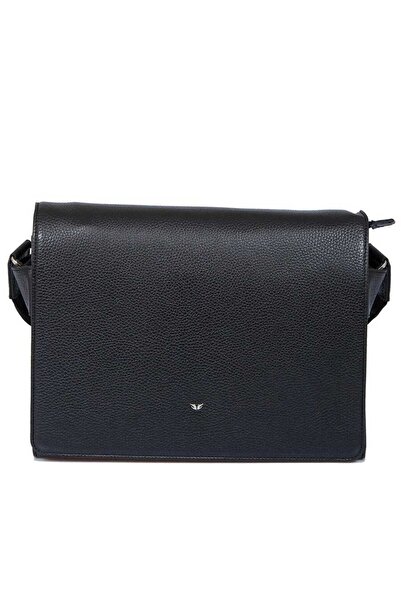 Tergan Siyah Hakiki Deri Erkek Çapraz Askılı Çanta - S1AC00002963-A41