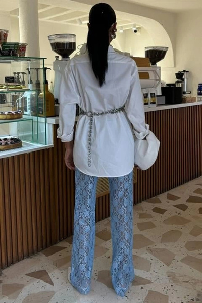 Lijuri Pantaloni din dantelă cu căptușeală interioară 0081