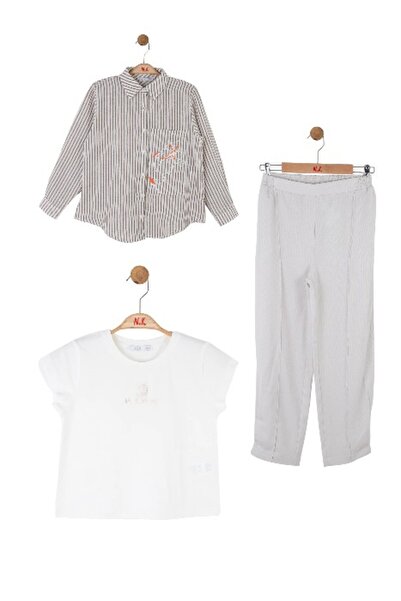 NK 08-14 РОКІВ ДІВЧАТКА БАГАТОКОЛЬОРОВИЙ ЛІЛАК ТРИКОМПЛЕКТ - БАГАТОКОЛЬОРОВИЙ