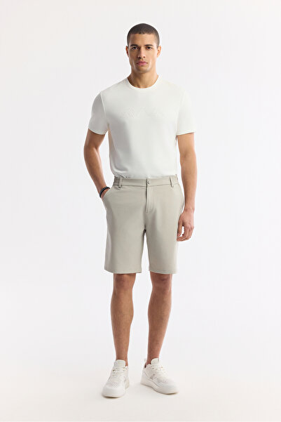 Avva Men's Stone Waist Elastic Bi-Stretch Technical Fabric Relaxed Fit Shorts A51Y3712