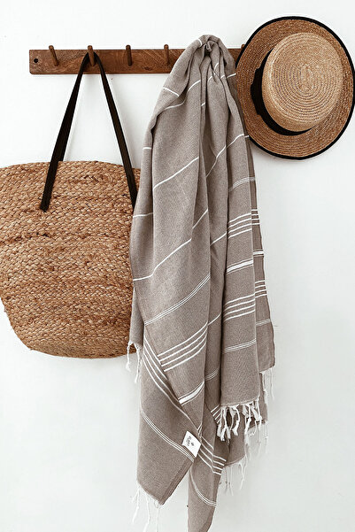 Elart Ocean Peshtemal Towel Stone Color (90X170 cm)