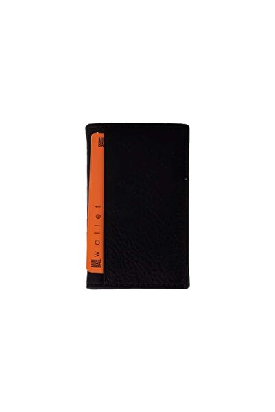 Minbag Asur шкіряний гаманець для карток чорний