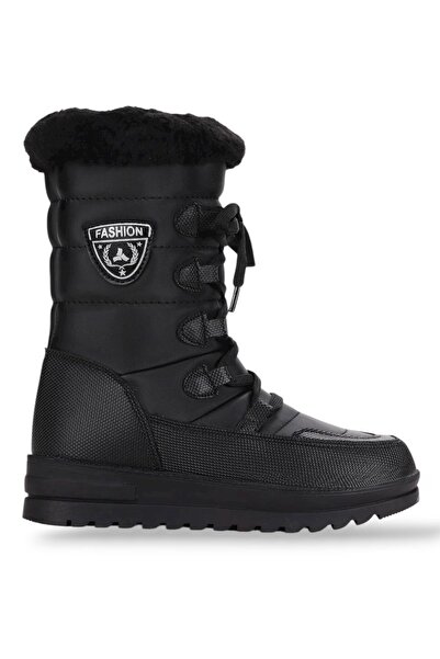 Liger Μαύρα Thermal Wool Γυναικείες Μπότες Χιονιού