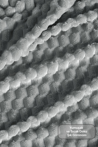 Elart Star Battaniye Çift Kişilik Wellsoft (180x220 cm) Gri