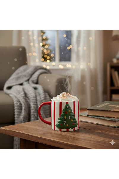 Flying Tiger Copenhagen Kabartmalı Yılbaşı Ağacı Kupa 400 ml